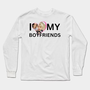 Kpop Ateez Stay I Love My Boyfriends Hyunjin and Felix Heart Long Sleeve T-Shirt